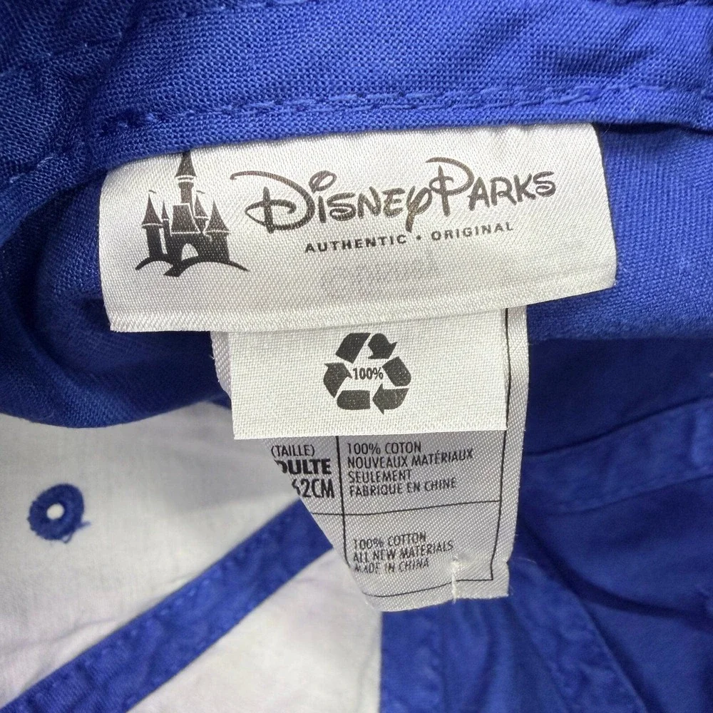 Disney Parks Monsters University Hat Unisex Adult OSFM Blue Distressed MU Cap